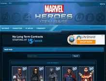 Tablet Screenshot of marvelheroes.info